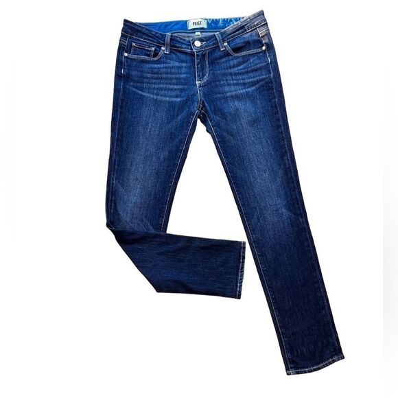 Paige jeans jimmy jimmy skinny low rise dark wash denim size 26 - Picture 12 of 15